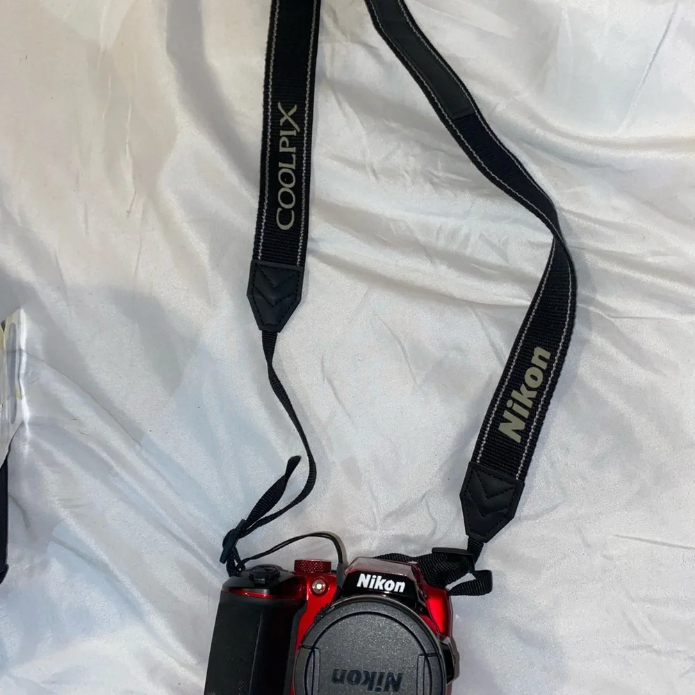 Used Nikon Coolpix B500 Digital Point & Shoot Camera, Red E